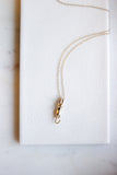 gold cat necklace