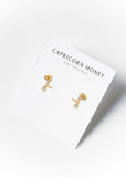 Mini Crescent Moon & Star Studs