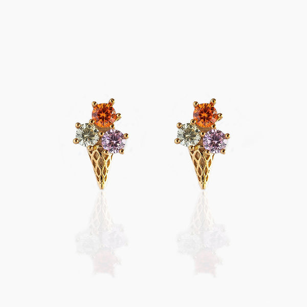 Ice Cream Cone Studs