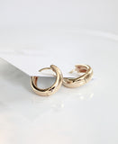 Chunky Gold Hoop Earrings