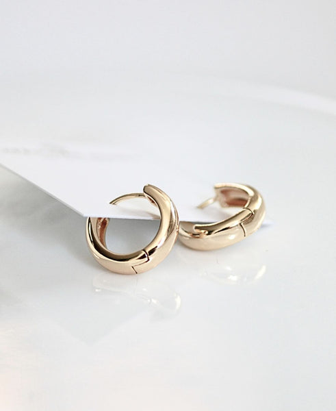 Chunky Gold Hoop Earrings