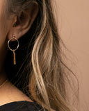 Medium Circle & Bar Earrings