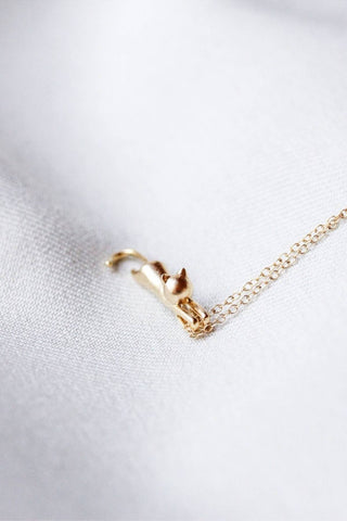 Hanging Cat Necklace