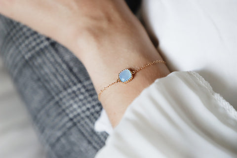 Dainty Friendship Stone Bracelet