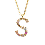 Multicolor Monogram Necklace