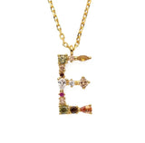 Multicolor Monogram Necklace