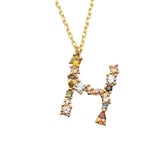 Multicolor Monogram Necklace